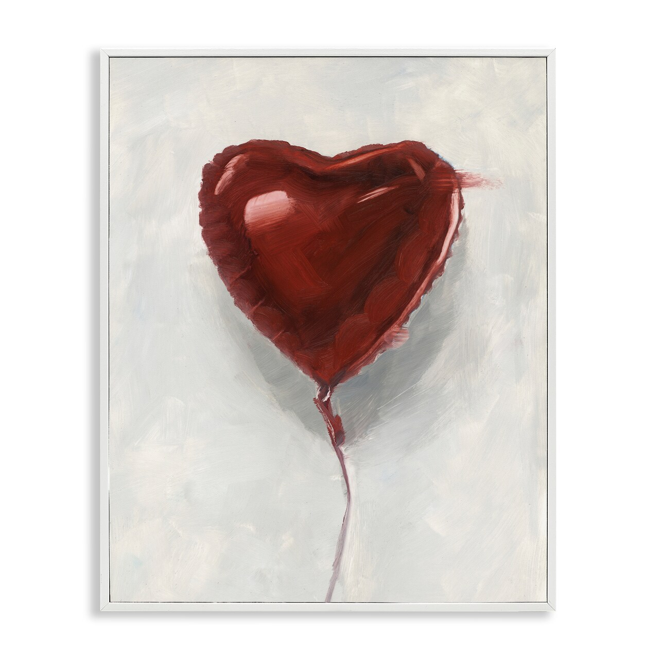 Stupell Industries Heart Shaped Balloon Framed Giclee, design by Ethan Harper